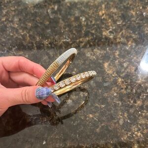 Gold and Silver Bangle Set